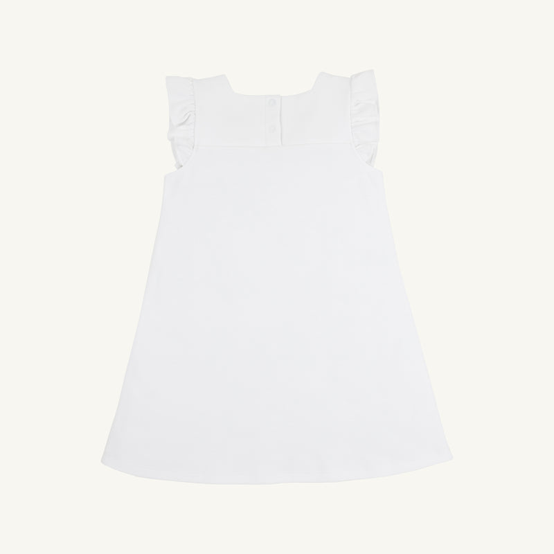 Darla Dress - Worth Avenue White with Buckhead Blue
