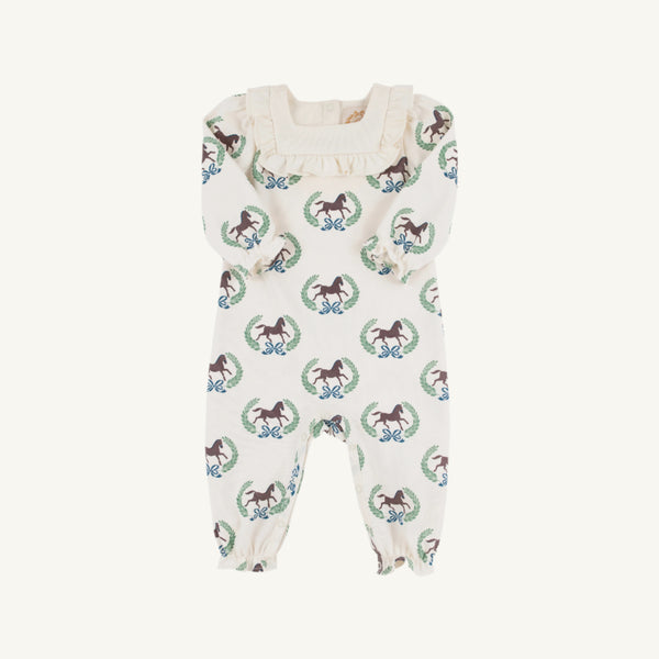 Darla Day Romper - Highland Horses with Palmetto Pearl