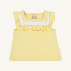 Darla Day Top - Lake Worth Yellow with Worth Avenue White