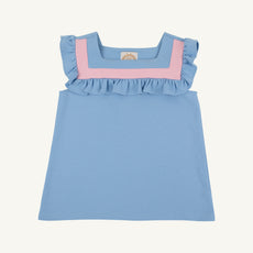 Darla Day Top - Sarasota Sky & Sandpearl Pink