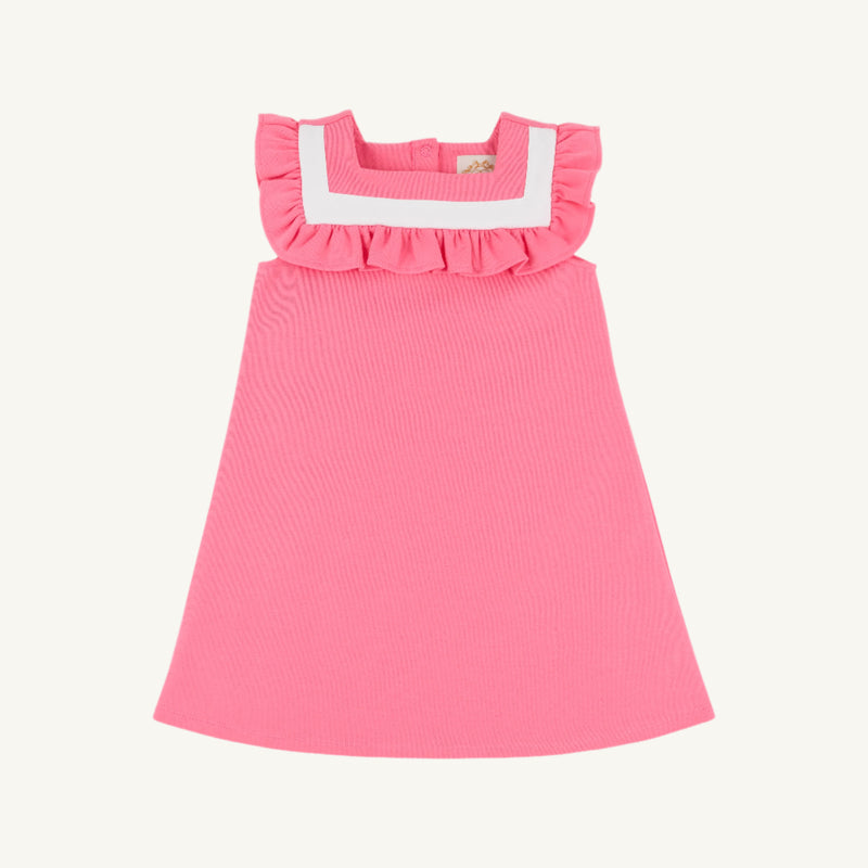 Darla Dress - Romany Rose with Worth Avenue White