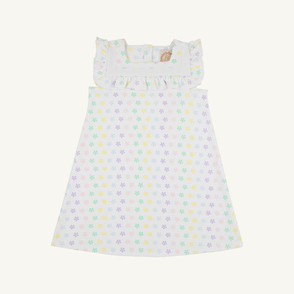 Darla Dress - Birmingham Buttons with Worth Avenue White