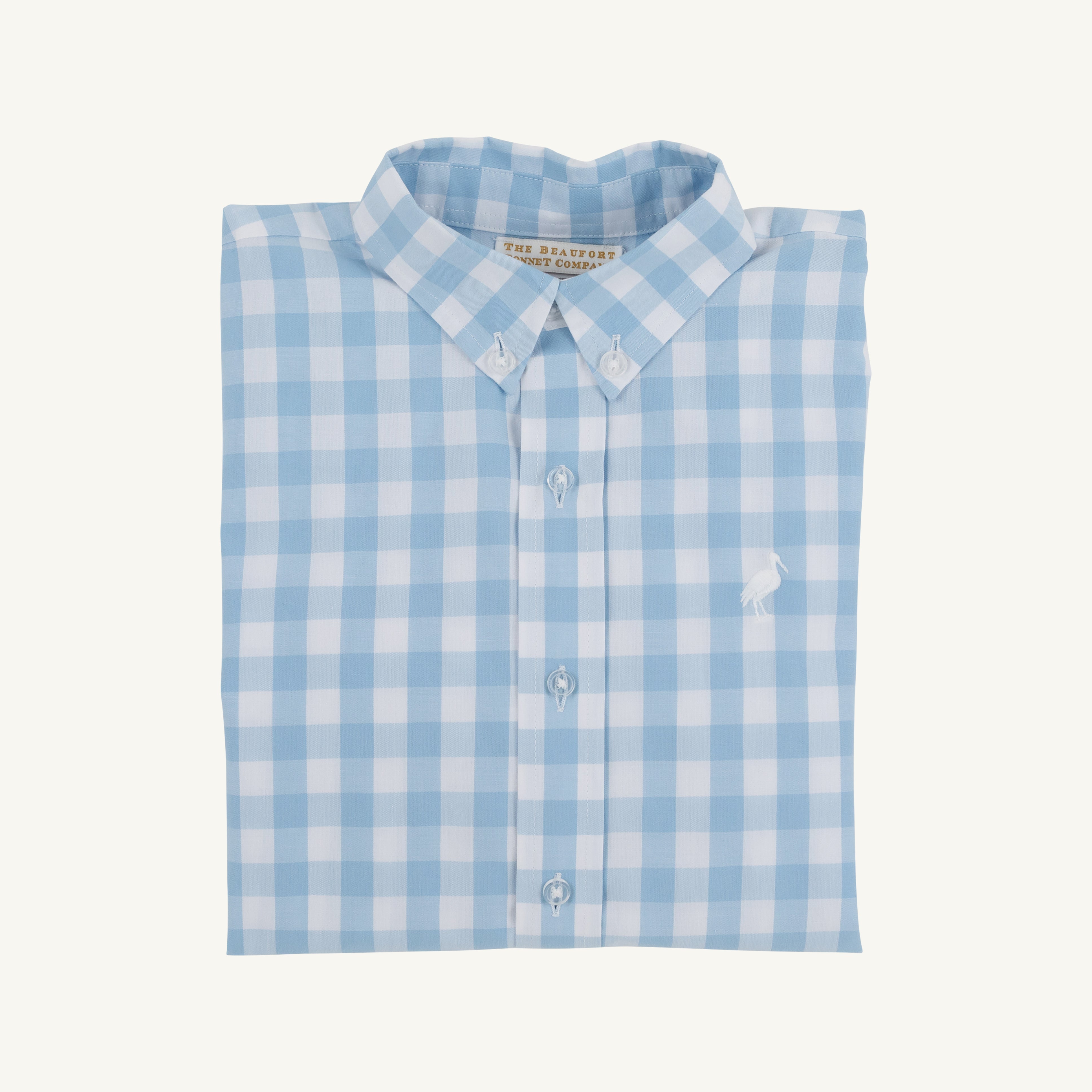 Dean's List Dress Shirt - Barrington Blue Check with Worth Avenue White