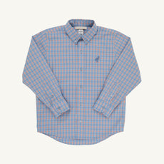 Dean's List Dress Shirt - Wheaton Windowpane with Barrington Blue Stork
