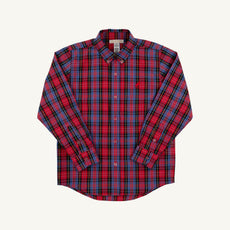 Dean's List Dress Shirt - Bucktown Tartan with Richmond Red Stork