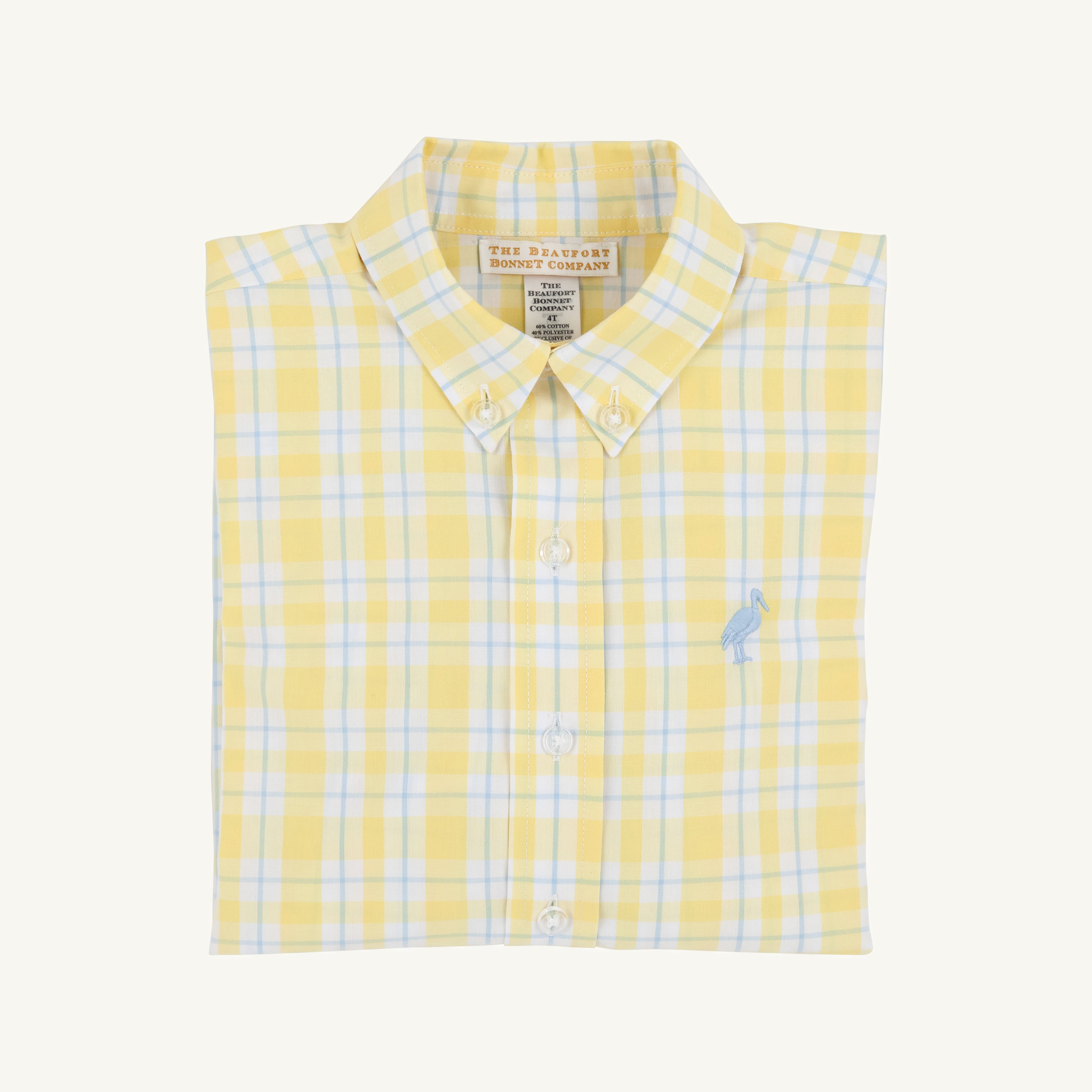 Dean's List Dress Shirt - Forsyth Park Plaid with Beale Street Blue Stork