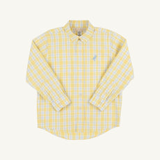 Dean's List Dress Shirt - Forsyth Park Plaid with Beale Street Blue Stork