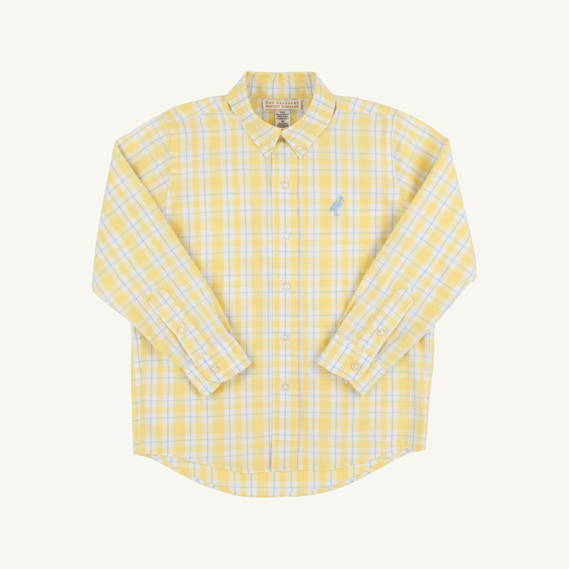 Dean's List Dress Shirt - Forsyth Park Plaid with Beale Street Blue Stork