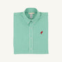 Dean's List Dress Shirt - Gibson Island Green Mini Gingham with Richmond Red Stork