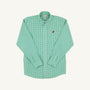 Dean's List Dress Shirt - Gibson Island Green Mini Gingham with Richmond Red Stork