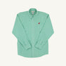 Dean's List Dress Shirt - Gibson Island Green Mini Gingham with Richmond Red Stork