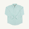 Dean's List Dress Shirt - Turks Teal Windowpane with Worth Avenue White Stork