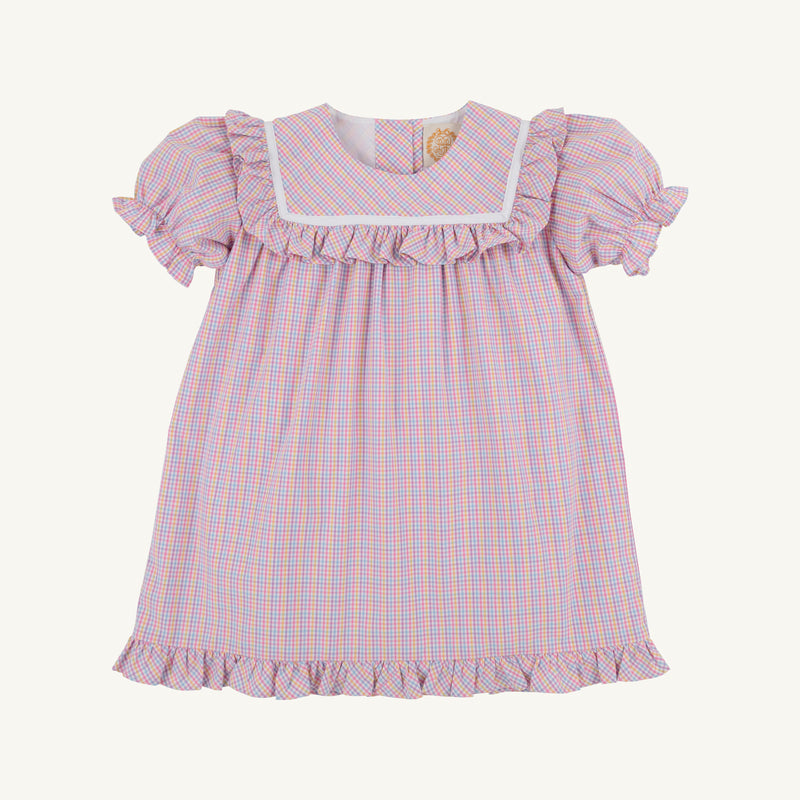 Debbie Dress - Woodstock Park Plaid with Worth Avenue White