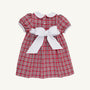 Dollie Mae Dress - Woodspoint Plaid with Worth Avenue White