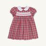 Dollie Mae Dress - Woodspoint Plaid with Worth Avenue White