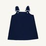 Donna Dress - Nantucket Navy with Beale Street Blue & Flowers