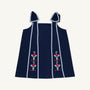 Donna Dress - Nantucket Navy with Beale Street Blue & Flowers