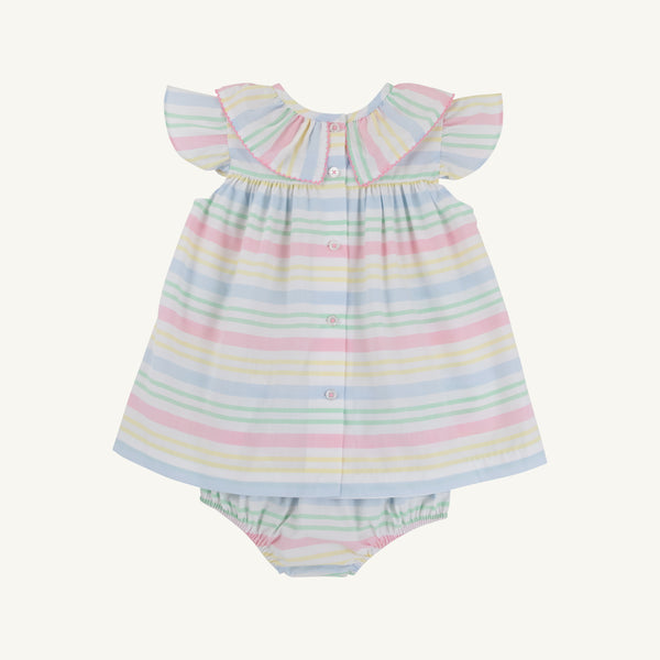 Dorothy Day Dress - San Antonio Stripe & Hamptons Hot Pink with Bloomers
