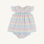 Dorothy Day Dress - San Antonio Stripe & Hamptons Hot Pink with Bloomers