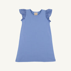 Ellen's Eyelet Dress - Barbados Blue