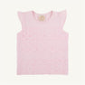 Ellie's Eyelet Top - Palm Beach Pink