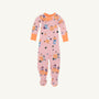 Fallon Footie Pajamas - Candy & Critters (Sandpearl Pink) with Seashore Sherbet