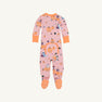 Fallon Footie Pajamas - Candy & Critters (Sandpearl Pink) with Seashore Sherbet