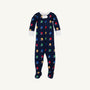 Fallon Footie Pajamas - Hut! with Worth Avenue White