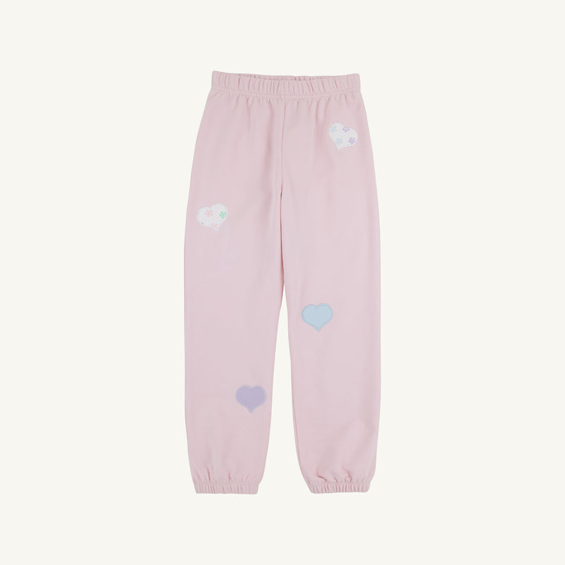 Gates Sweeney Sweatpants - Palm Beach Pink with Hearts
