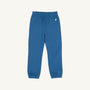 Gates Sweeney Sweatpants - Wood Boat Blue with Worth Avenue White Stork