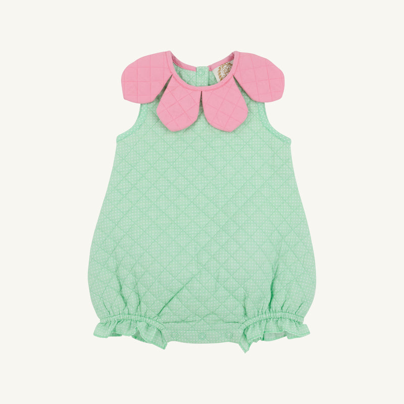 Happy Halloween Flower (Infant) - Grace Bay Green Microdot with Hamptons Hot Pink