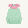 Happy Halloween Flower (Infant) - Grace Bay Green Microdot with Hamptons Hot Pink