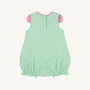 Happy Halloween Flower (Infant) - Grace Bay Green Microdot with Hamptons Hot Pink