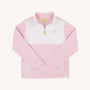 Hayword Half-Zip (Fleece) - Palm Beach Pink with Worth Avenue White