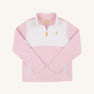 Hayword Half-Zip (Fleece) - Palm Beach Pink with Worth Avenue White