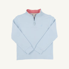 Hayword Half-Zip - Buckhead Blue with Richmond Red Stripe