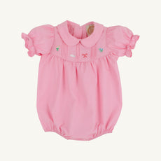 Holly Bea Bubble - Pier Party Pink with Bunny & Bow Embroidery