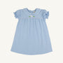 Holly Day Dress - Beale Street Blue with Bunny Applique