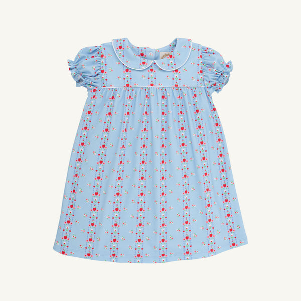 light blue dress with red flowers Holly Day First Day 2T Garden Parties Color:Lemon Modest Two Pieces Sleeveless 226