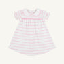 Holly Day Dress - Pier Party Pink Stripe with Pier Party Pink