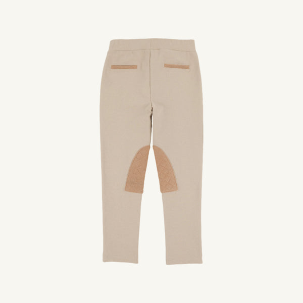 Horse Tack Trousers - Keeneland Khaki with Cape Elizabeth Camel