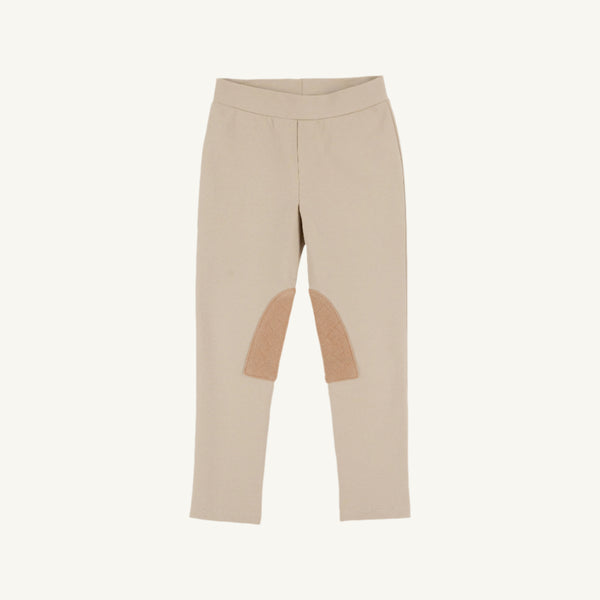 Horse Tack Trousers - Keeneland Khaki with Cape Elizabeth Camel