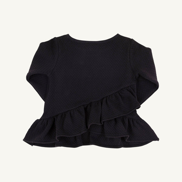 Long Sleeve Love You Back Top (Quilted) - Newport Night