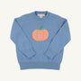Isaac's Intarsia Sweater - Barrington Blue with Pumpkin