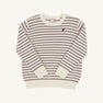 Isaac's Sweater - Palmetto Pearl & Gray Bay Brown Stripe with Gray Bay Brown Stork