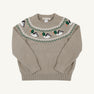 Isaac's Fair Isle Sweater - Keeneland Khaki with Duck Motifs