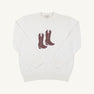 Isaac's Intarsia Sweater - Palmetto Pearl with Cowboy Boot