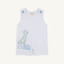 Jack Keene Jon Jon - Worth Avenue White with Giraffe Applique