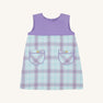 Jill Jumper - Bridge Club Hustle Houndstooth (Edisto Egg Blue) with Palisades Purple