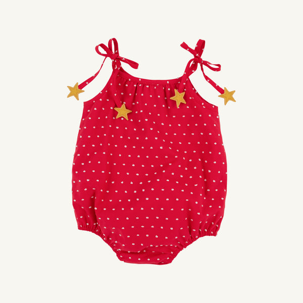 Junie B. Bubble - Richmond Red & Worth Avenue Dallas Dot with Star Ties